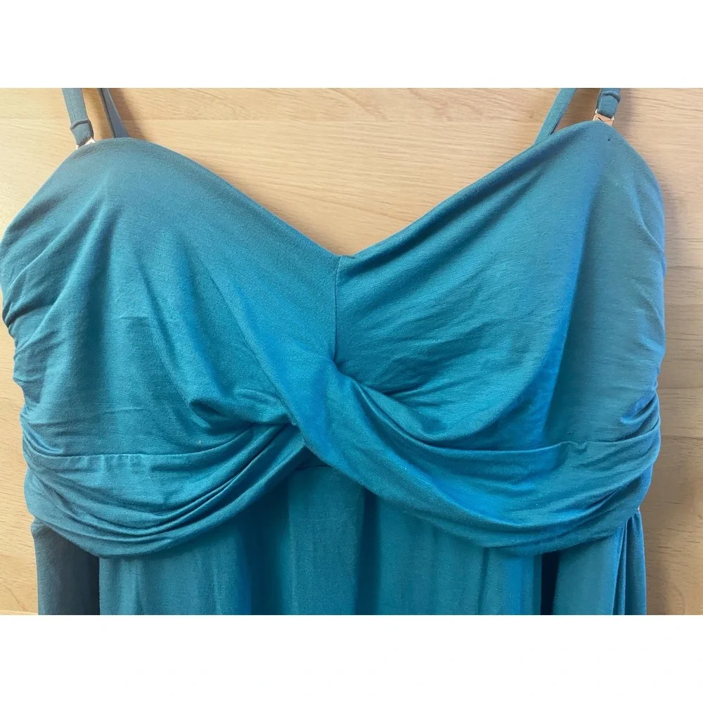 Soma Intimates Twist Front Multi Way Straps Peacock Blue XXL Halter Dress NWT